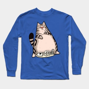 American Shorthair Lazy Cat Long Sleeve T-Shirt